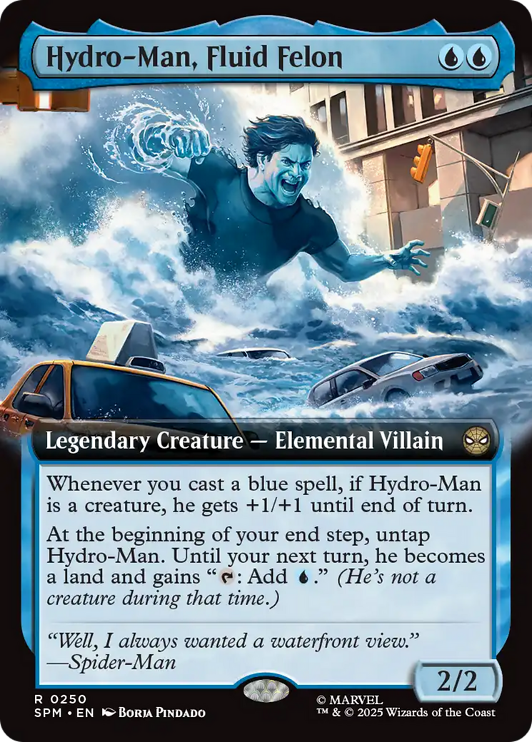 Hydro-Man, Fluid Felon (Extended Art) [Marvel's Spider-Man] | Black Swamp Games