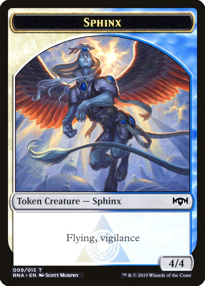 Bird // Sphinx Double-Sided Token [Ravnica Allegiance Guild Kit Tokens] | Black Swamp Games