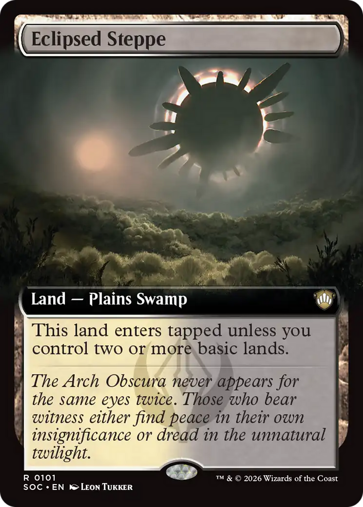 Eclipsed Steppe (Extended Art) [Secrets of Strixhaven Commander] | Black Swamp Games