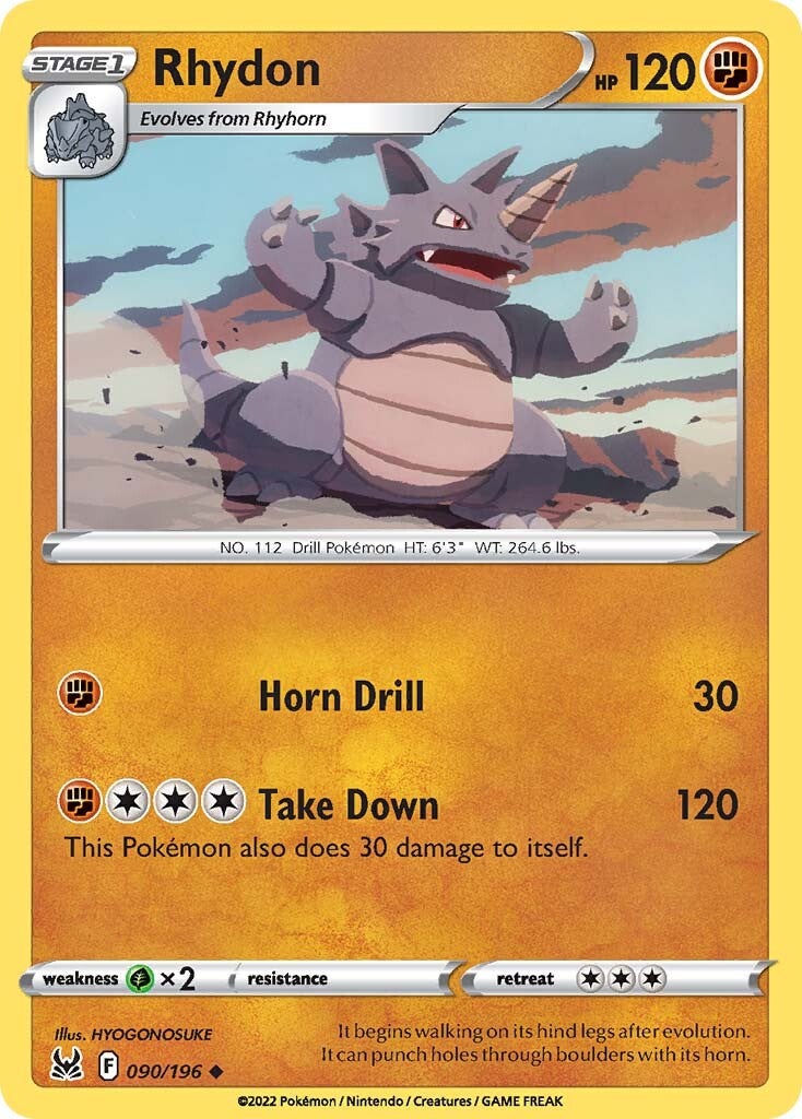 Rhydon (090/196) [Sword & Shield: Lost Origin] | Black Swamp Games
