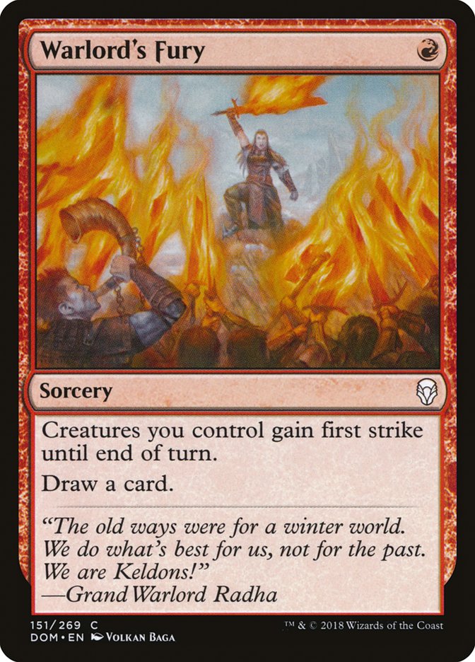 Warlord's Fury [Dominaria] | Black Swamp Games