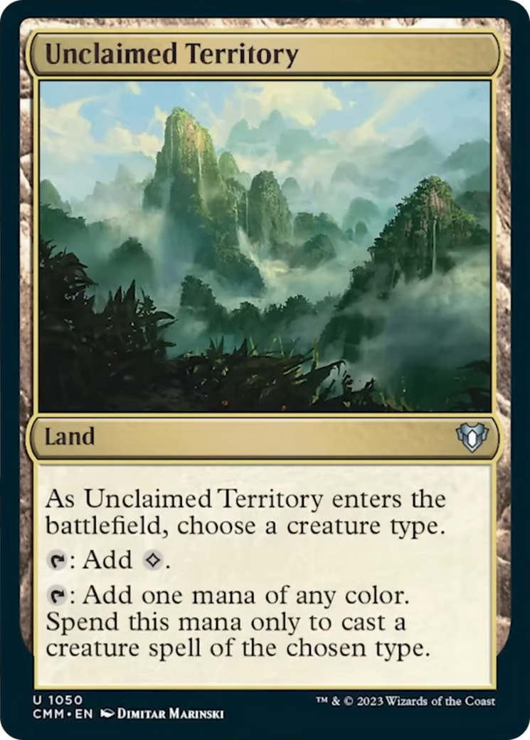 Unclaimed Territory [Commander Masters] | Black Swamp Games