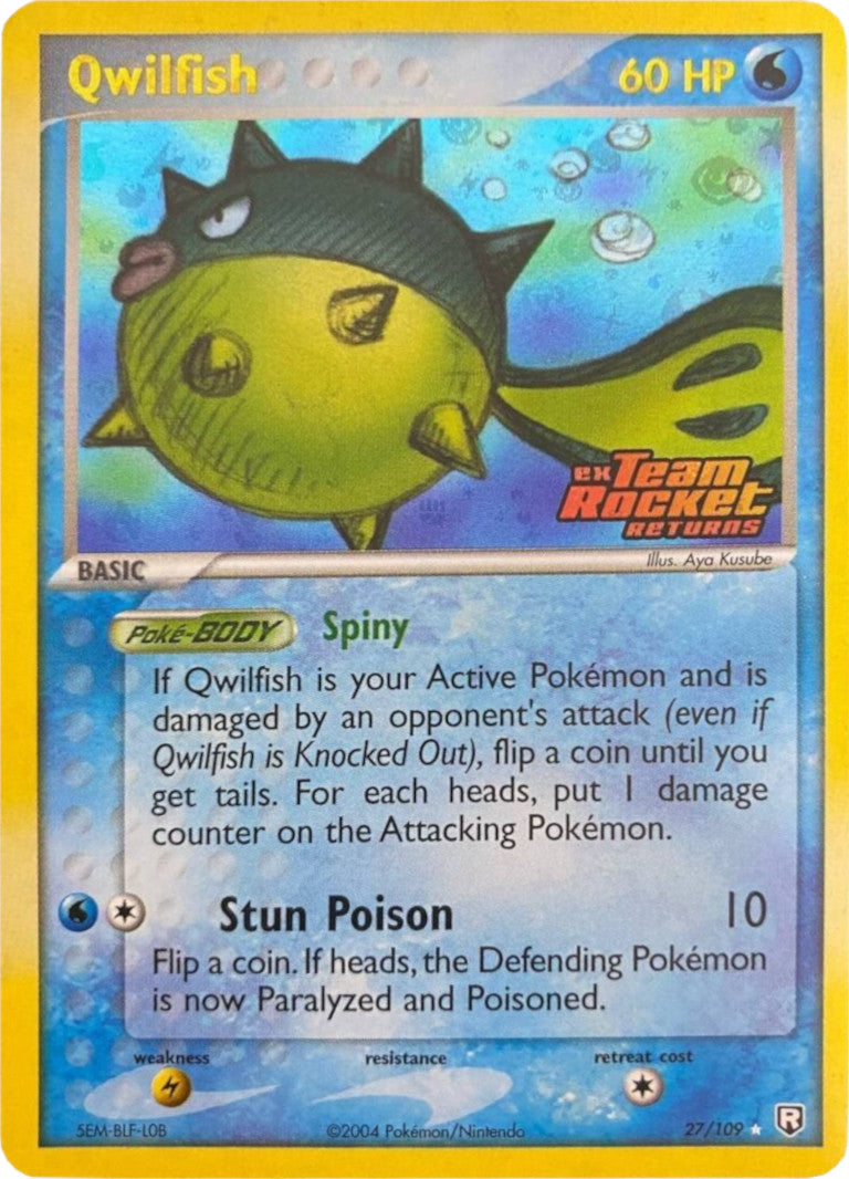 Qwilfish (27/109) (Stamped) [EX: Team Rocket Returns] | Black Swamp Games