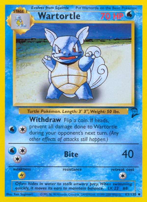Wartortle (63/130) [Base Set 2] | Black Swamp Games