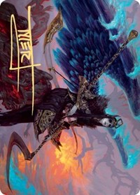 Eradicator Valkyrie Art Card (Gold-Stamped Signature) [Kaldheim Art Series] | Black Swamp Games