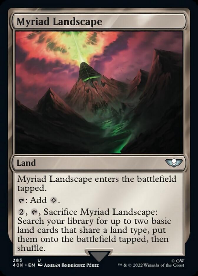 Myriad Landscape (Surge Foil) [Warhammer 40,000] | Black Swamp Games