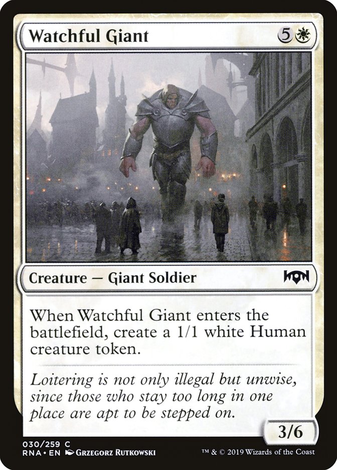 Watchful Giant [Ravnica Allegiance] | Black Swamp Games