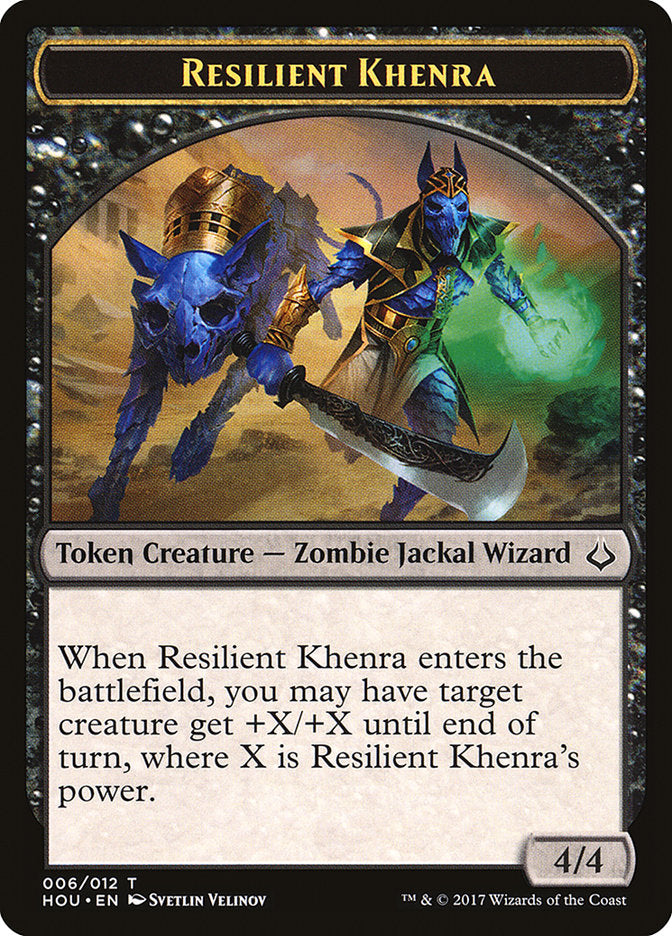 Resilient Khenra Token [Hour of Devastation Tokens] | Black Swamp Games