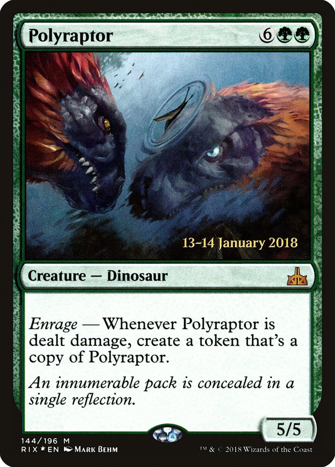 Polyraptor [Rivals of Ixalan Prerelease Promos] | Black Swamp Games
