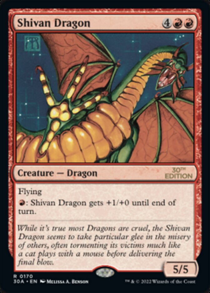 Shivan Dragon [30th Anniversary Edition] | Black Swamp Games
