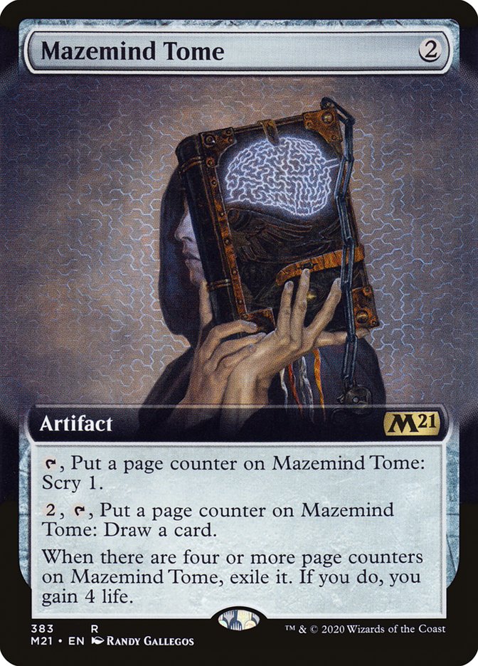 Mazemind Tome (Extended Art) [Core Set 2021] | Black Swamp Games