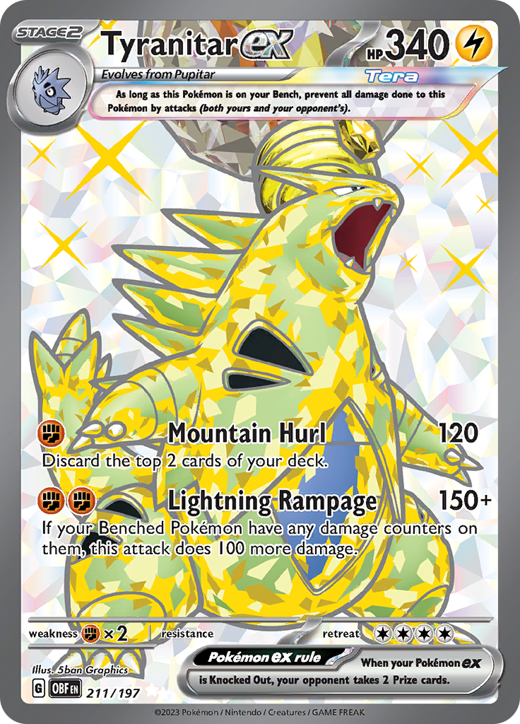 Tyranitar ex (211/197) [Scarlet & Violet: Obsidian Flames] | Black Swamp Games