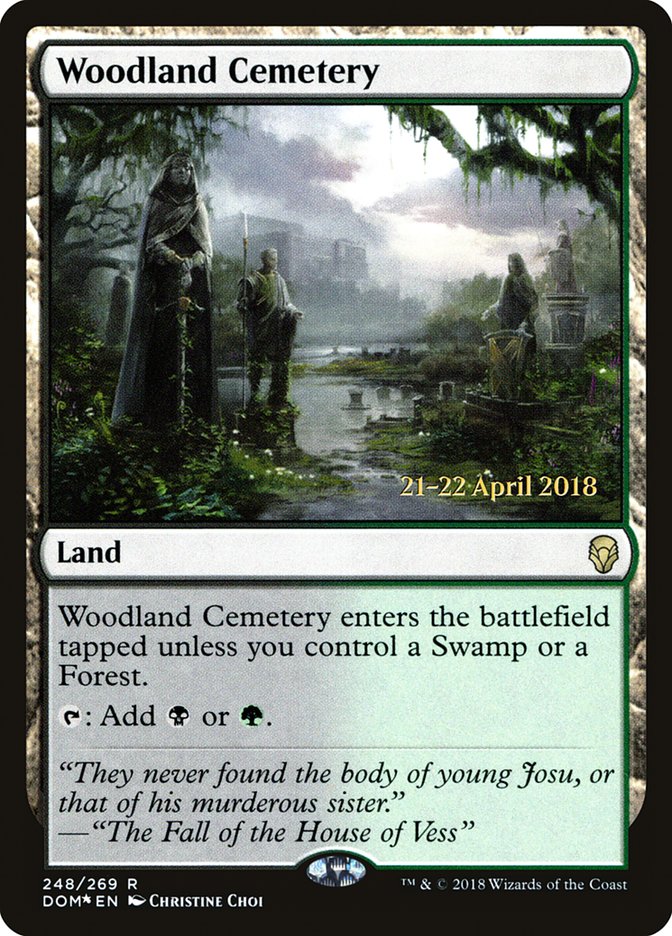 Woodland Cemetery [Dominaria Prerelease Promos] | Black Swamp Games