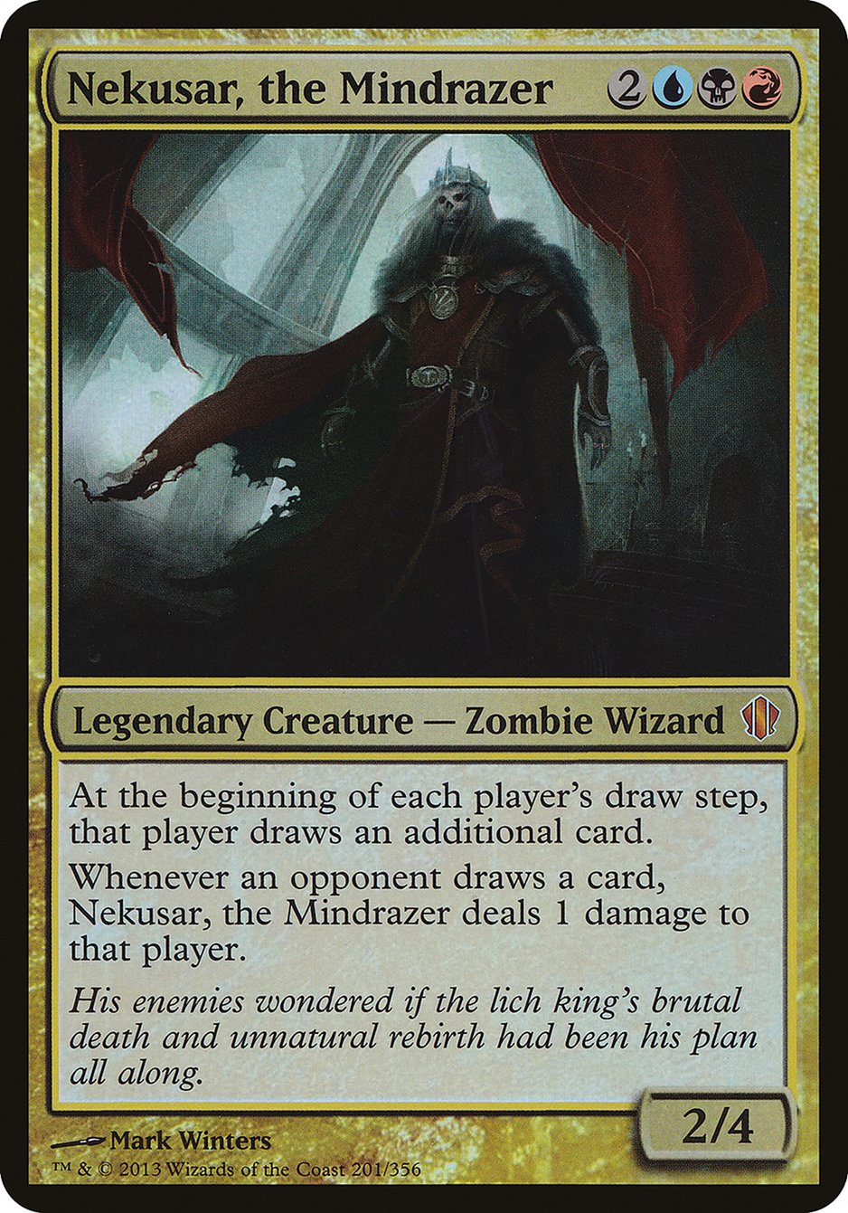 Nekusar, the Mindrazer (Oversized) [Commander 2013 Oversized] | Black Swamp Games