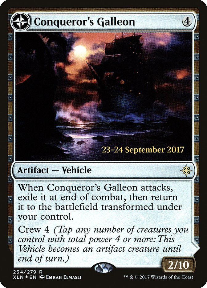 Conqueror's Galleon // Conqueror's Foothold [Ixalan Prerelease Promos] | Black Swamp Games