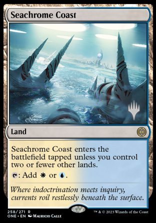 Seachrome Coast (Promo Pack) [Phyrexia: All Will Be One Promos] | Black Swamp Games