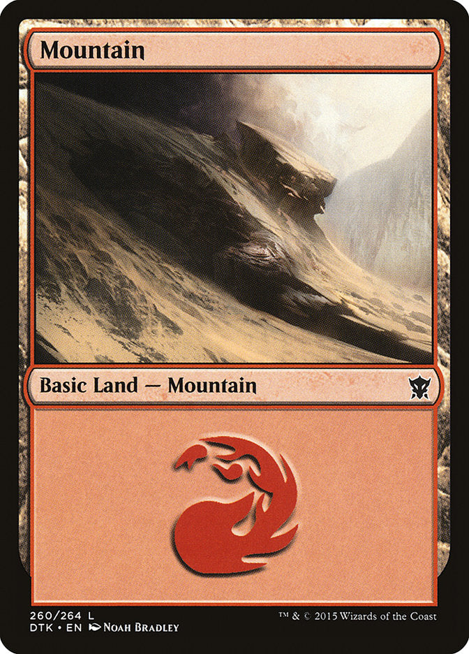 Mountain (260) [Dragons of Tarkir] | Black Swamp Games