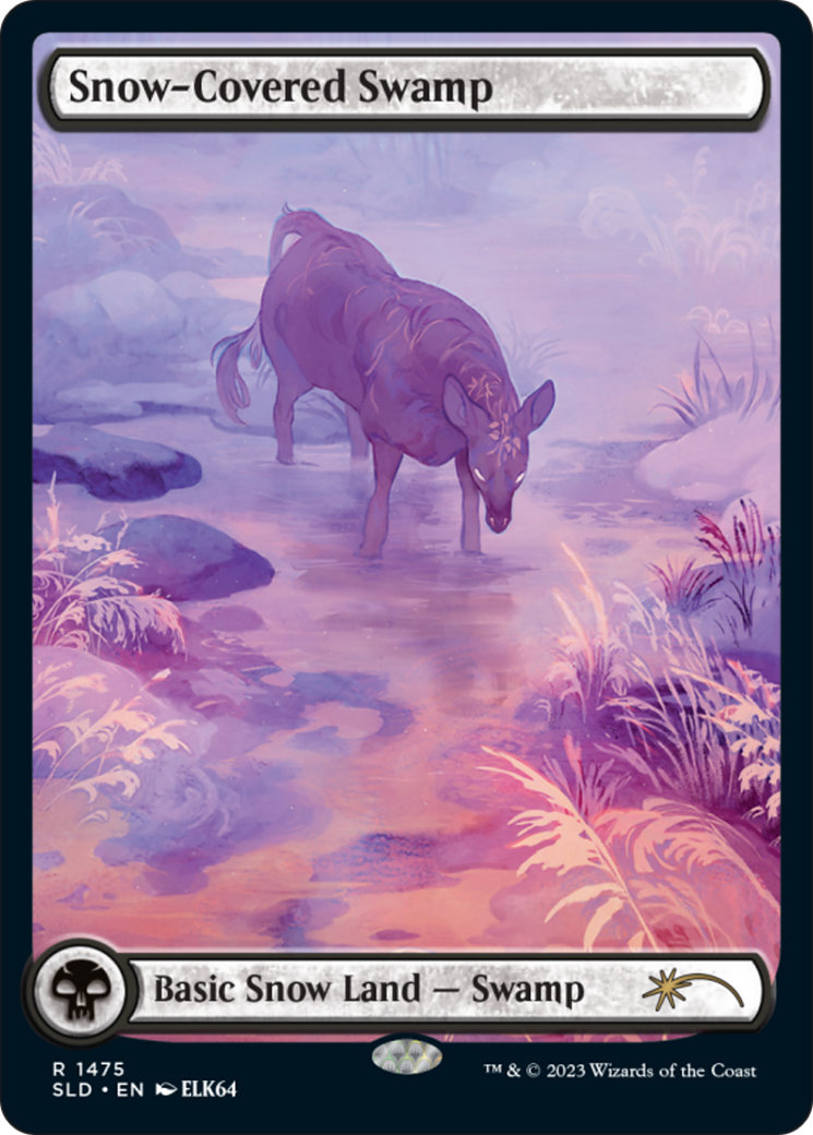 Snow-Covered Swamp (1475) [Secret Lair Drop Series] | Black Swamp Games