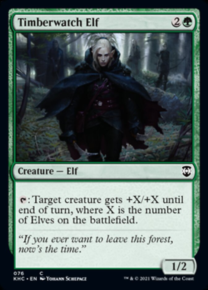 Timberwatch Elf [Kaldheim Commander] | Black Swamp Games