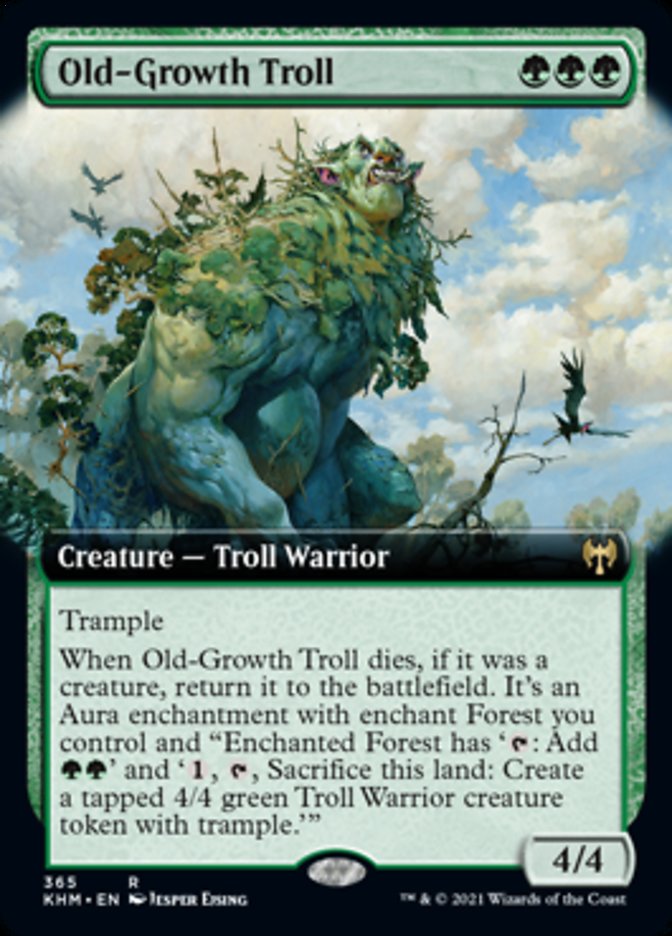 Old-Growth Troll (Extended Art) [Kaldheim] | Black Swamp Games