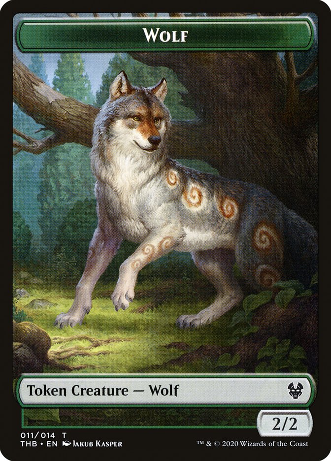 Wolf Token [Theros Beyond Death Tokens] | Black Swamp Games