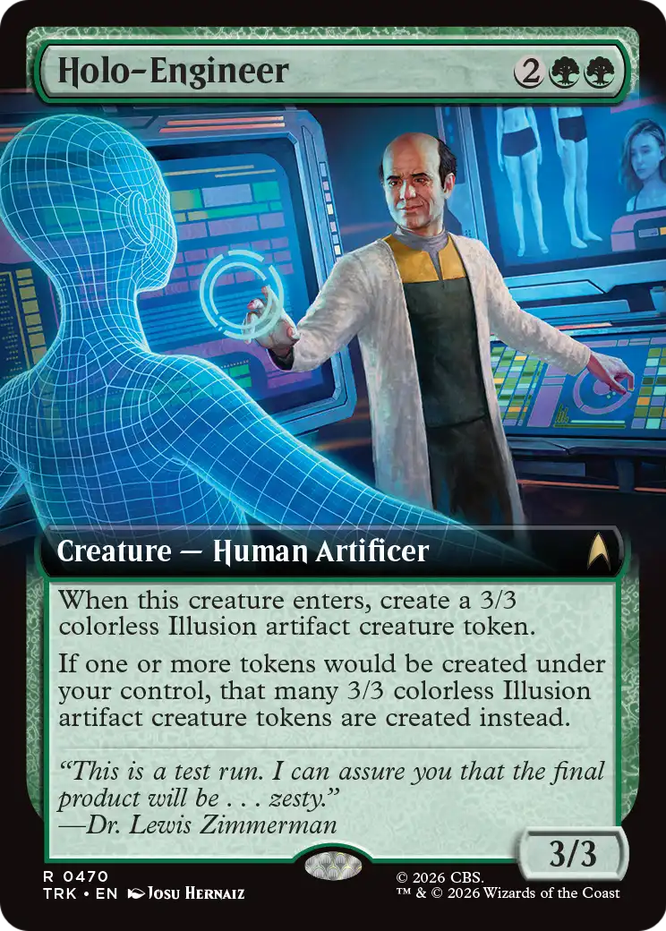 Holo-Engineer (Extended Art) [Star Trek] | Black Swamp Games