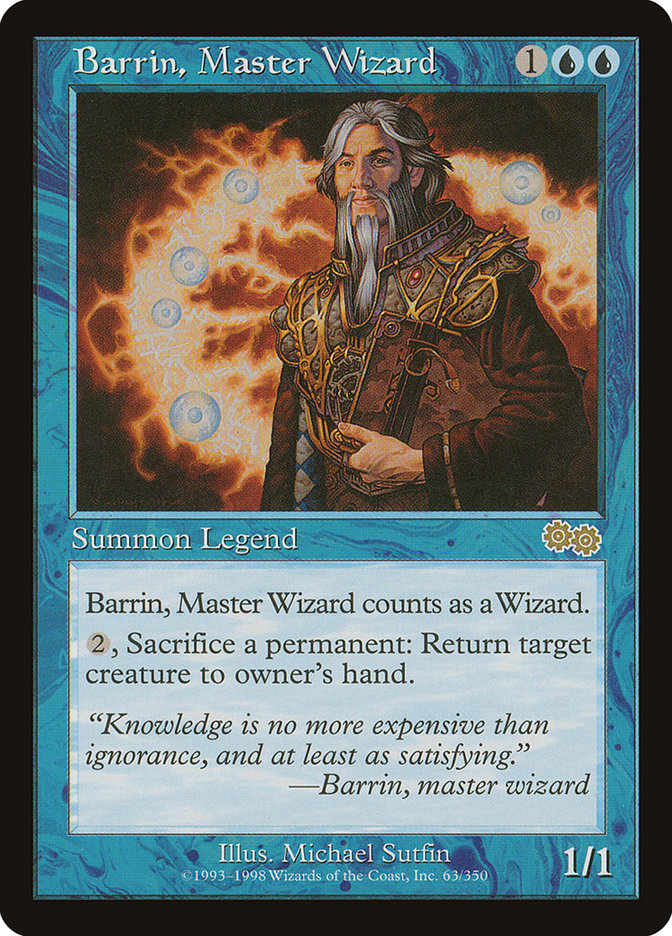 Barrin, Master Wizard [Urza's Saga] | Black Swamp Games