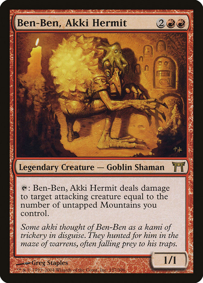 Ben-Ben, Akki Hermit [Champions of Kamigawa] | Black Swamp Games
