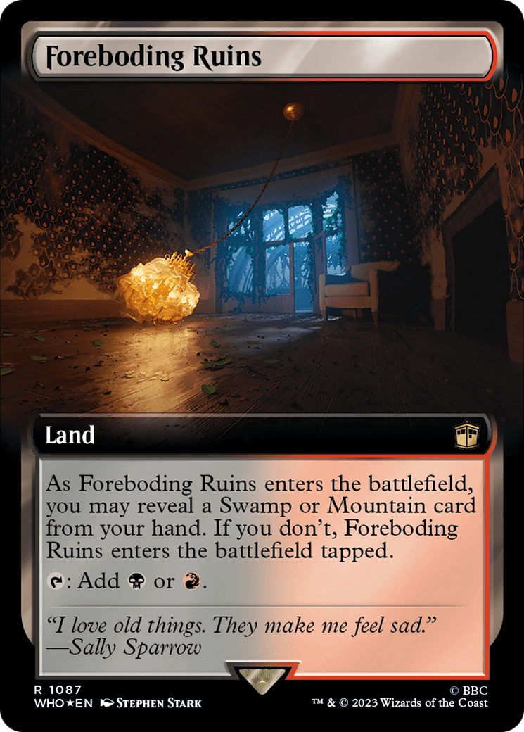 Foreboding Ruins (Extended Art) (Surge Foil) [Doctor Who] | Black Swamp Games