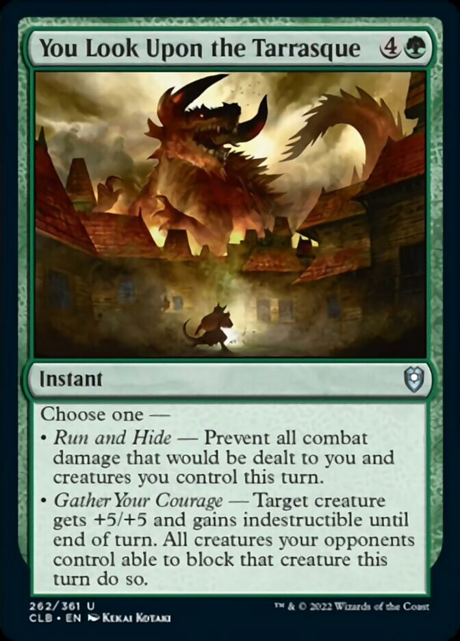 You Look Upon the Tarrasque [Commander Legends: Battle for Baldur's Gate] | Black Swamp Games