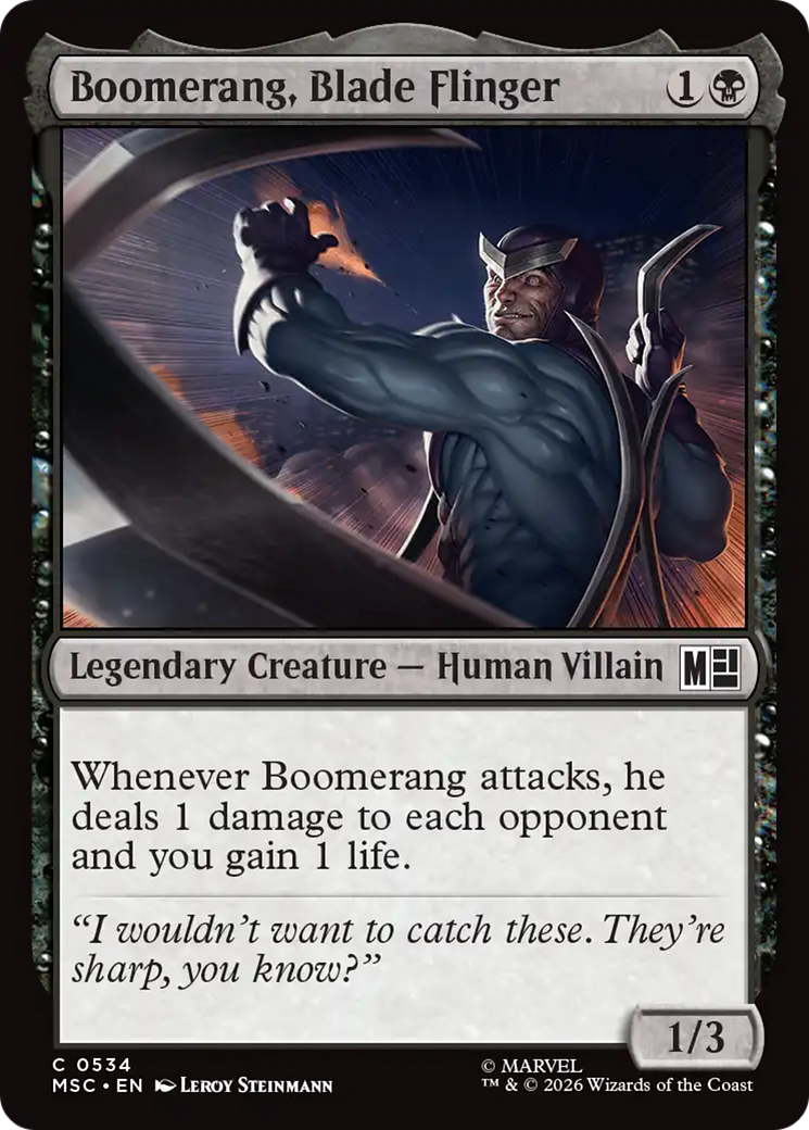 Boomerang, Blade Flinger [Marvel Super Heroes Commander] | Black Swamp Games