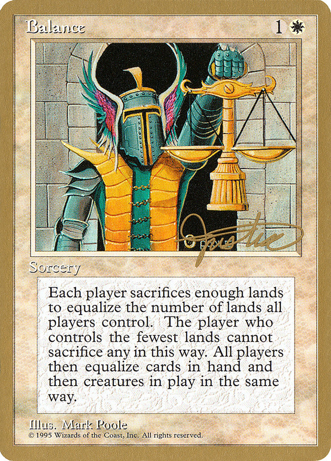 Balance (Mark Justice) [Pro Tour Collector Set] | Black Swamp Games