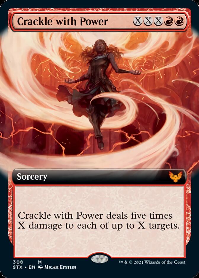 Crackle with Power (Extended Art) [Strixhaven: School of Mages] | Black Swamp Games