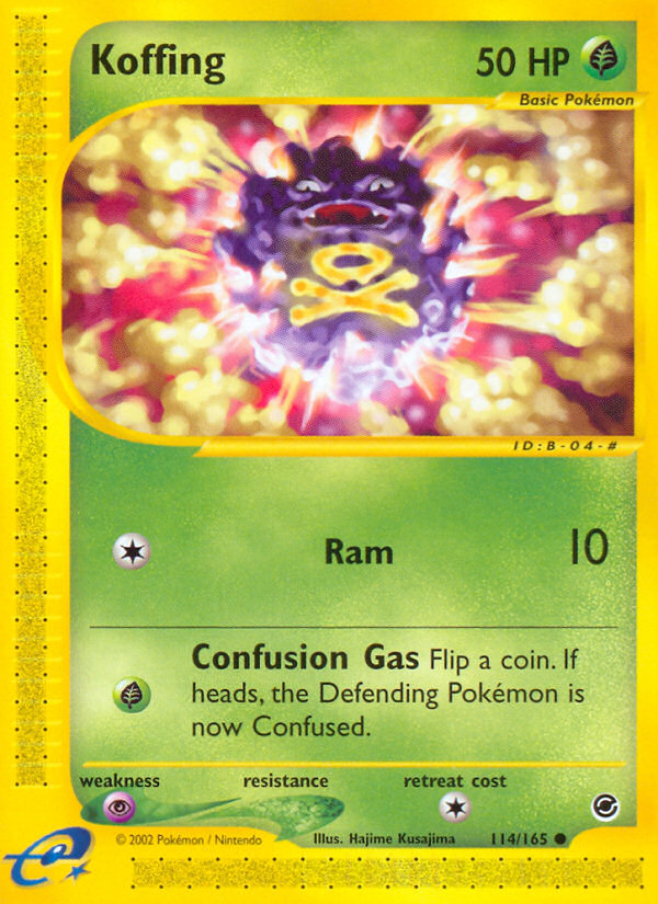 Koffing (114/165) [Expedition: Base Set] | Black Swamp Games