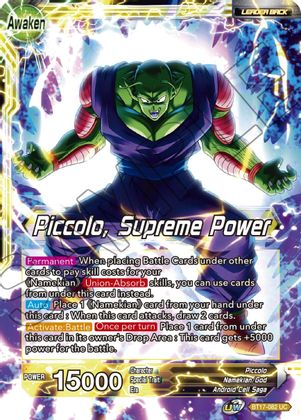 Piccolo // Piccolo, Supreme Power (BT17-082) [Ultimate Squad] | Black Swamp Games