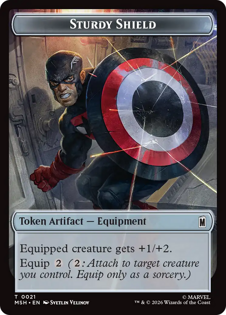 The Tiger God // Sturdy Shield Double-Sided Token [Marvel Super Heroes Tokens] | Black Swamp Games
