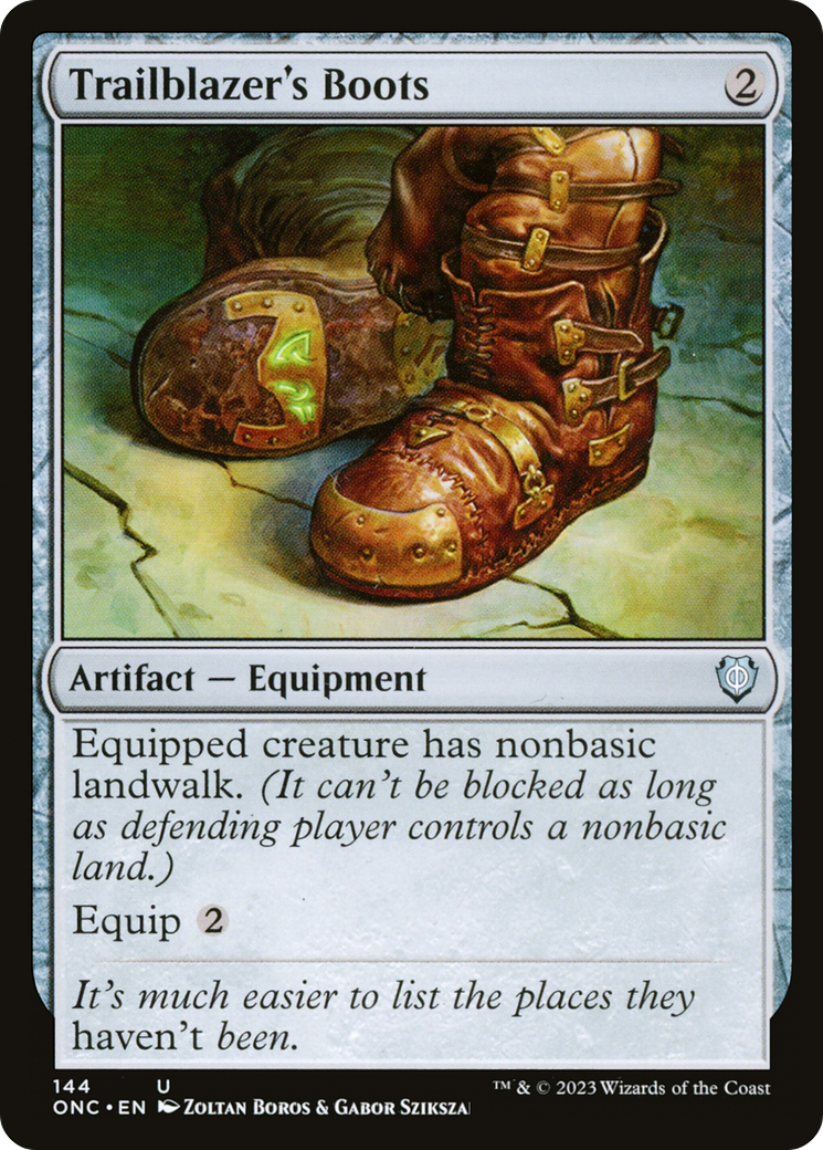 Trailblazer's Boots [Phyrexia: All Will Be One Commander] | Black Swamp Games