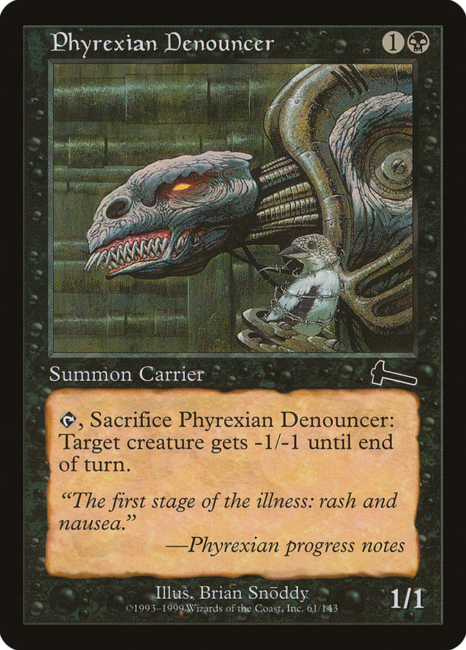 Phyrexian Denouncer [Urza's Legacy] | Black Swamp Games