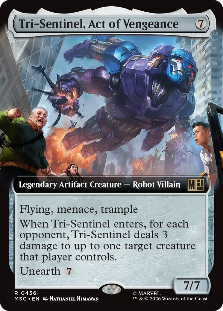 Tri-Sentinel, Act of Vengeance (Extended Art) [Marvel Super Heroes Commander] | Black Swamp Games