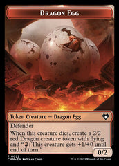 Treasure // Dragon Egg Double-Sided Token [Commander Masters Tokens] | Black Swamp Games