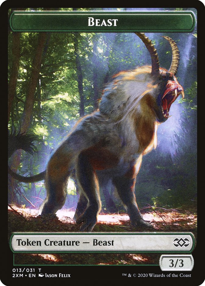 Beast Token [Double Masters Tokens] | Black Swamp Games
