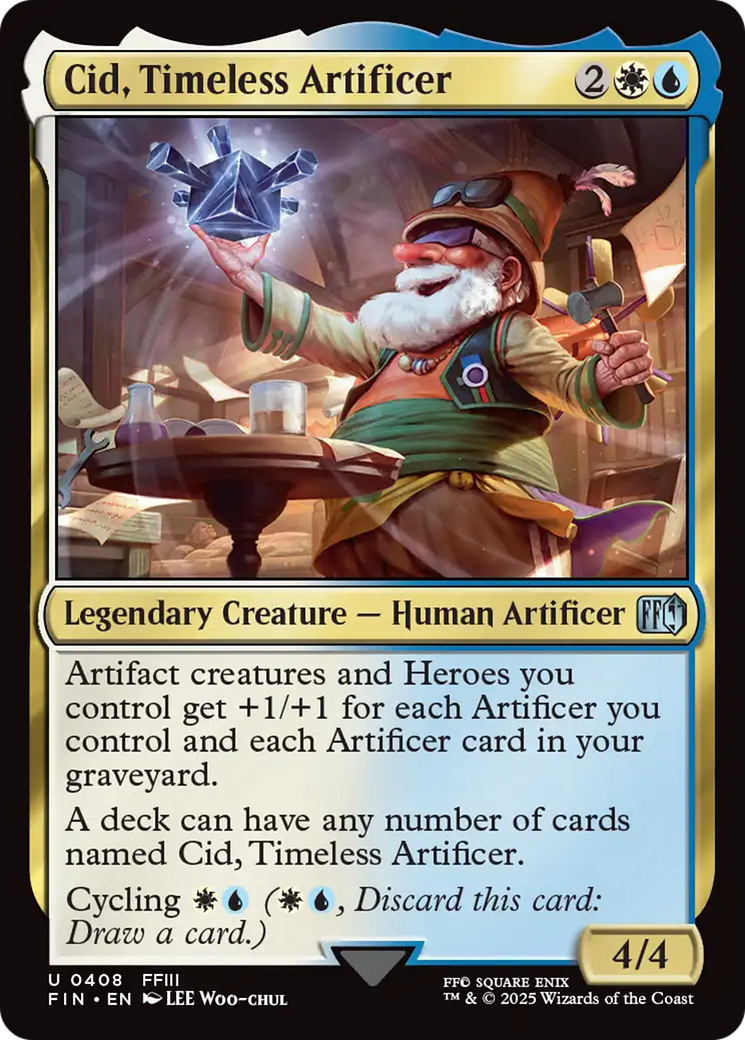 Cid, Timeless Artificer (0408) [FINAL FANTASY] | Black Swamp Games