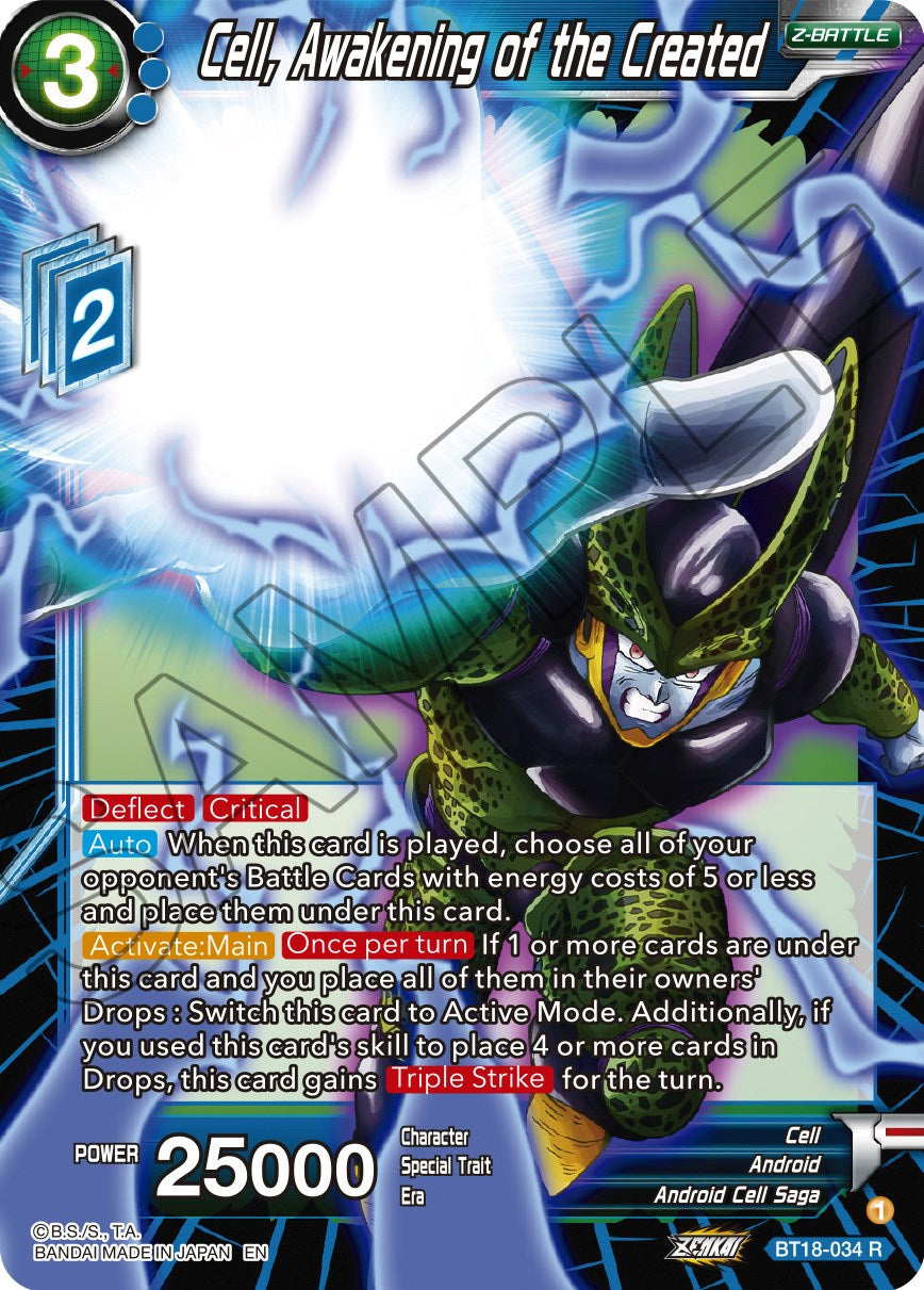Cell, Awakening of the Created (BT18-034) [Dawn of the Z-Legends] | Black Swamp Games