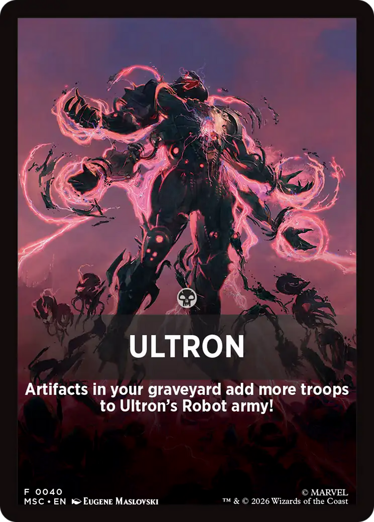 Ultron Theme Card [Marvel Super Heroes Commander] | Black Swamp Games