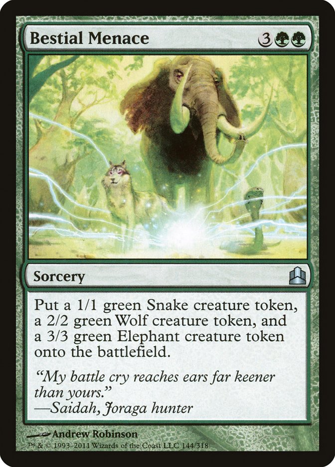 Bestial Menace [Commander 2011] | Black Swamp Games