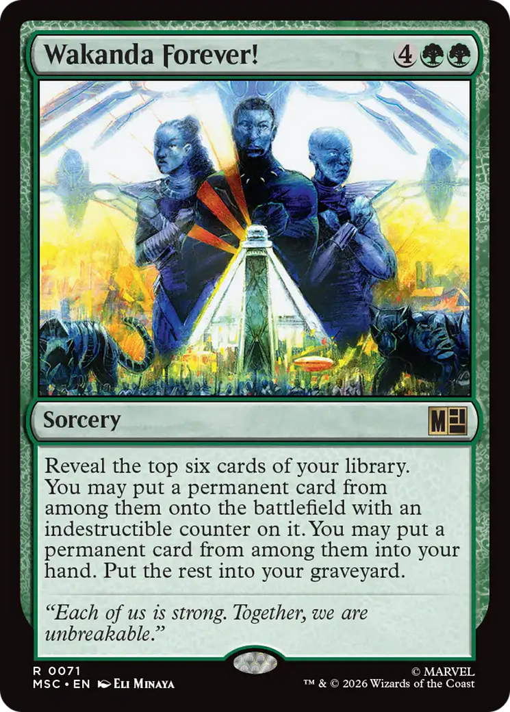 Wakanda Forever! (Surge Foil) [Marvel Super Heroes Commander] | Black Swamp Games