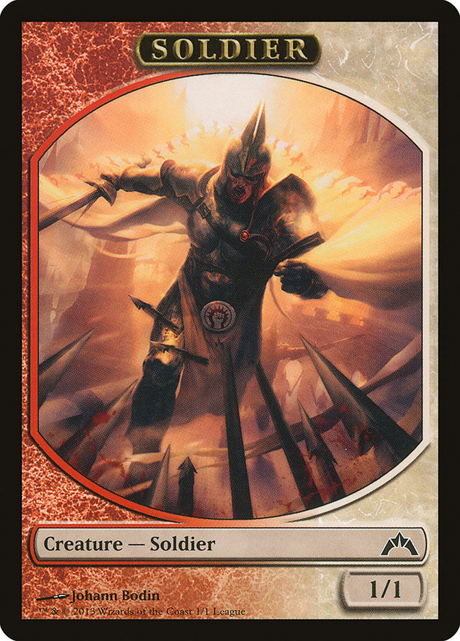 Soldier Token (Johann Bodin) [League Tokens 2013] | Black Swamp Games