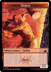 Elf Knight // Goblin (0009) Double-Sided Token [Ravnica Remastered Tokens] | Black Swamp Games