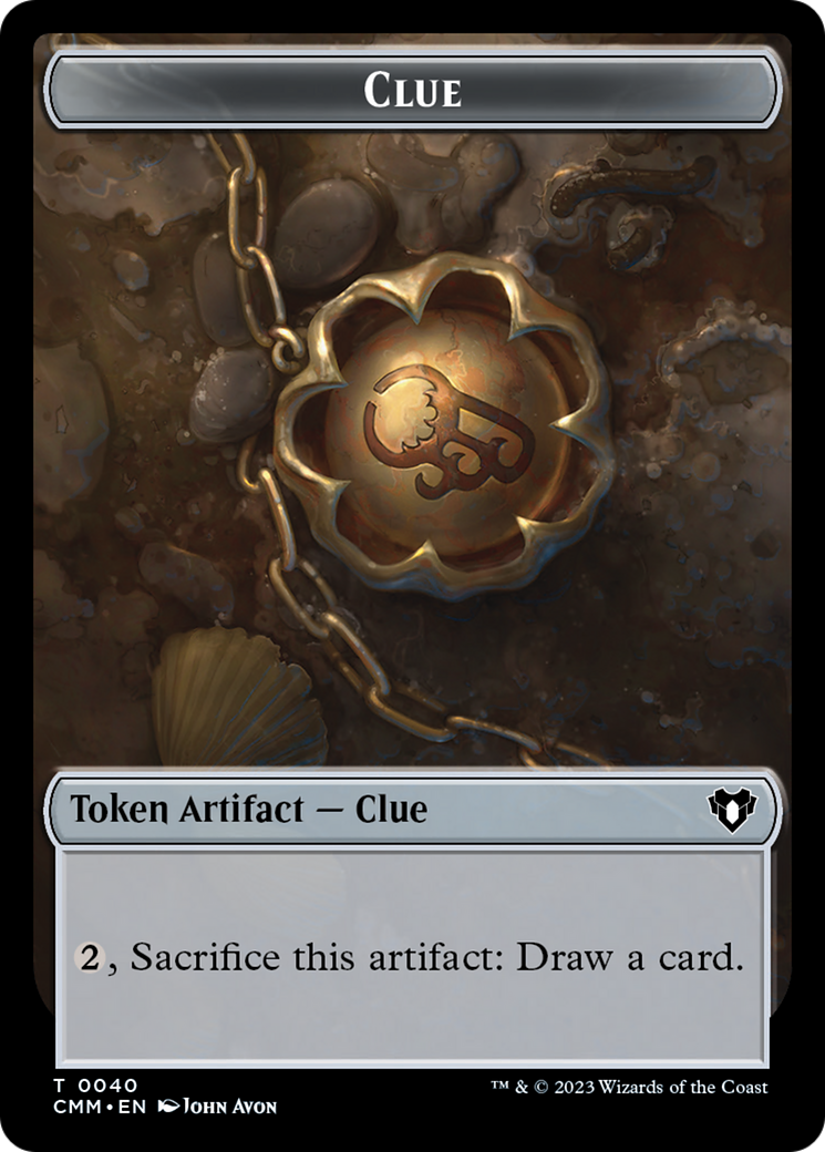 Clue Token [Commander Masters Tokens] | Black Swamp Games