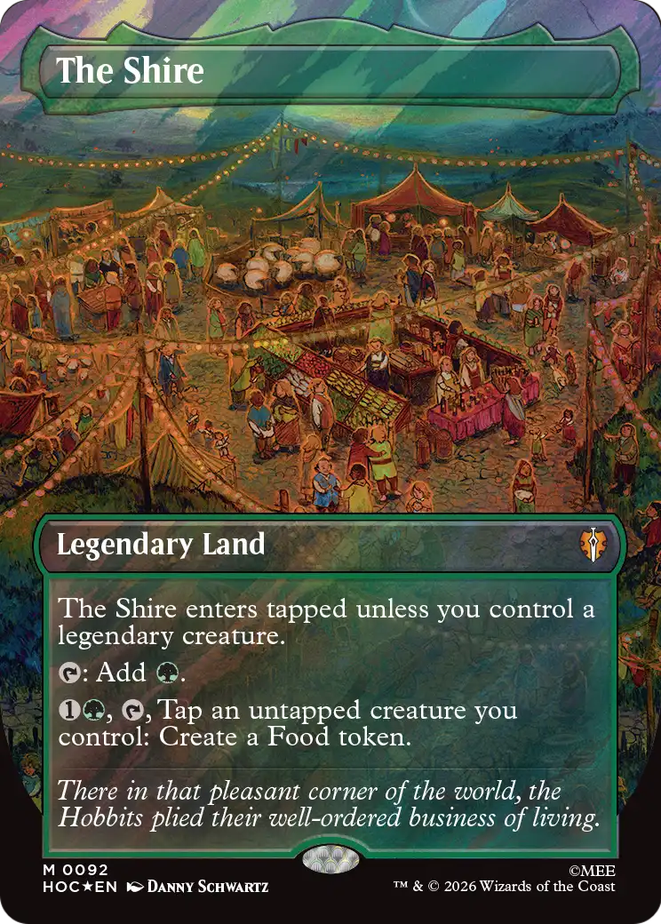 The Shire (Borderless) (Surge Foil) [The Hobbit: Eternal-Legal] | Black Swamp Games